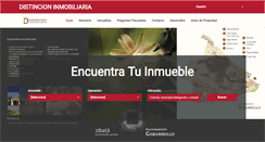 Desktop Screenshot of distincioninmobiliaria.com